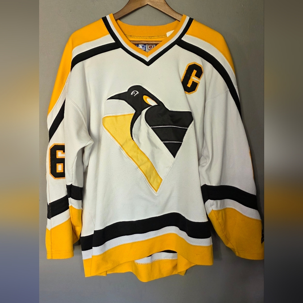 Starter Pittsburg Penguins Vintage 90s Mario Lemieux Starter Hockey Jersey‎ XL